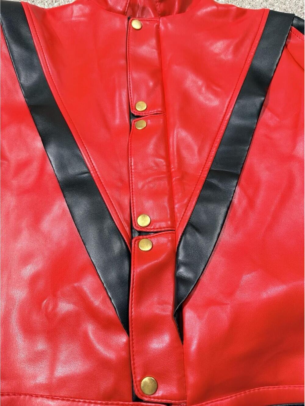 Charades Michael Jackson Thriller Jacket Red Custome Size Small - Picture 5 of 16